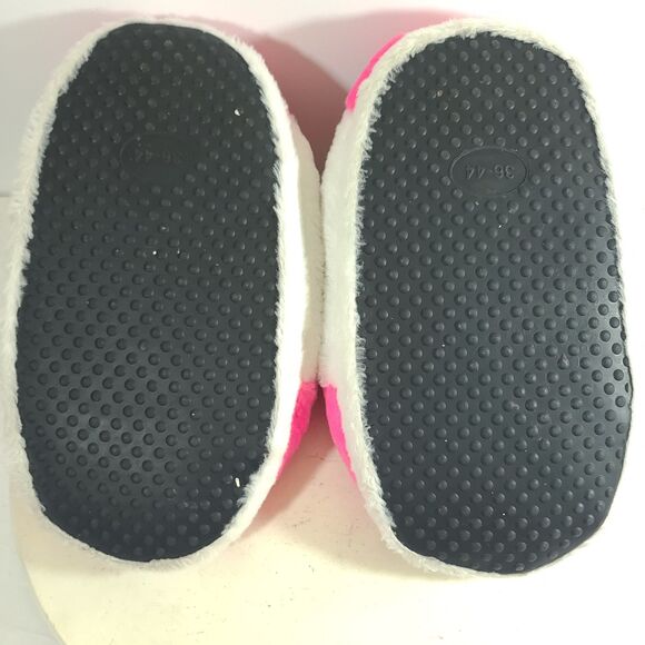 Nike Dunk Air Jordan Plush Fluffy Slippers Adults One Size White Pink Black EUC - Picture 8 of 12